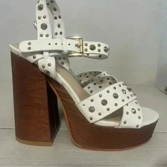 Pazzle Studded Chunky Heels - Picture 10 of 12